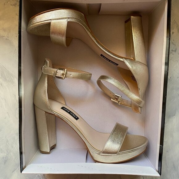 Nine West Ankle Strap Platform Heels - Picture 7 of 7